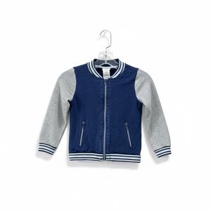 6/20🥳 Aspen Kids Navy & Grey Varsity Jacket – Size 4T